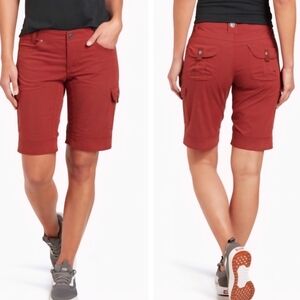 NWT KUHL Kurve W's Splash 11" Bermuda Hiking Shorts Red Wine Color Women Size 12